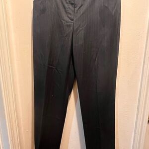 Worthington Black Pinstripe Trousers
